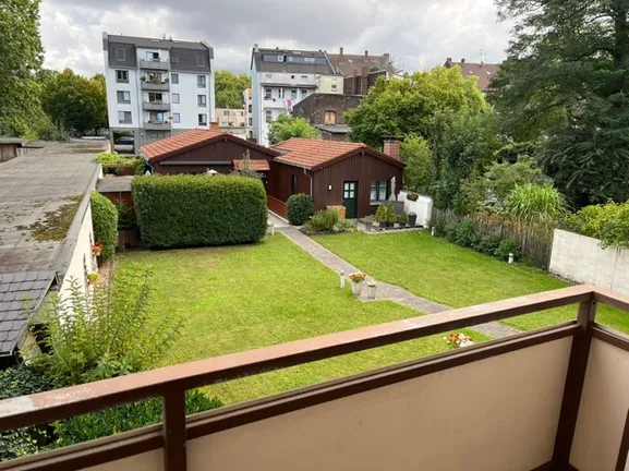 Blick vom Balkon