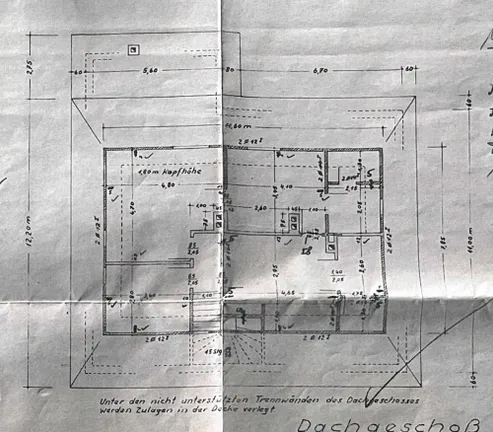 Grundriss Dachgeschoss