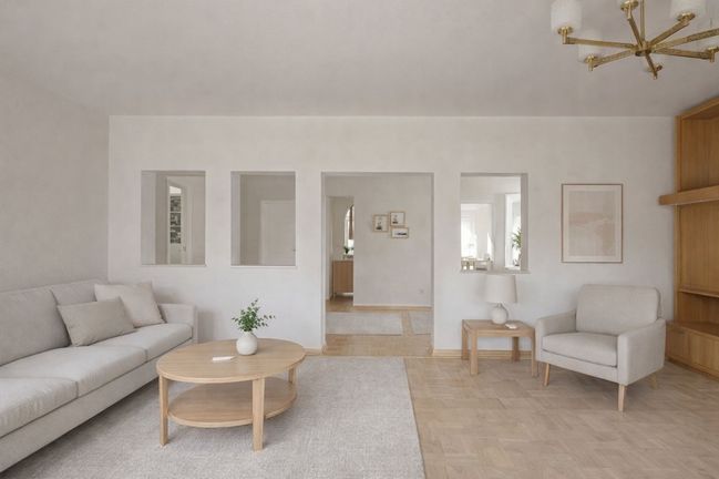 EG Blick vom Wohnzimmer zum Essbereich Fotomontage