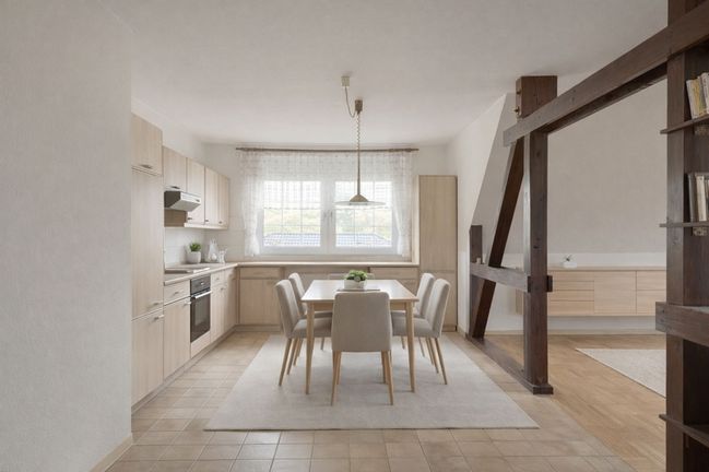 OG Küche mit offenem Wohnbereich OG Fotomontage