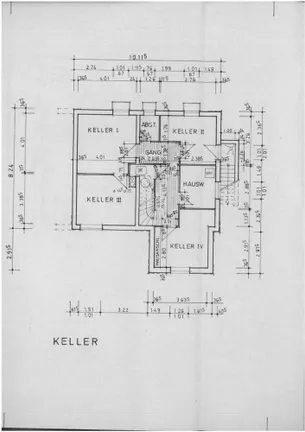 Grundriss Keller