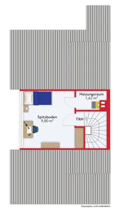 Grundriss Spitzboden
