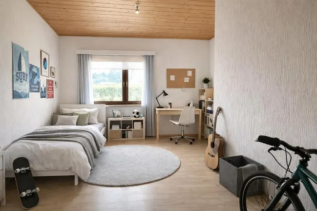 Kinderzimmer 2 - So könnte es aussehen - Bild mit KI erstellt