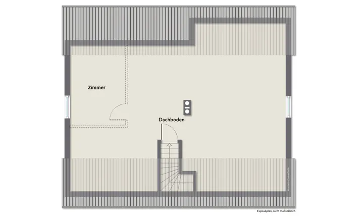 Grundriss Dachboden