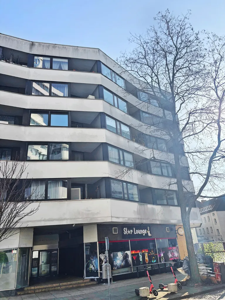 1307, Escherstr. 14, Mitte und Eingang, Front.jpg