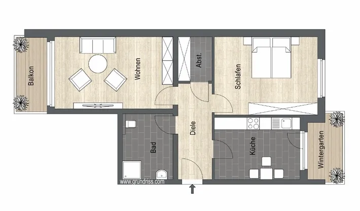 Barrierefrei 2 - Zimmerwohnung in zentraler Lage von Ennepetal mit Balkon, Aufzug und 