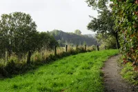 Feldweg um die Ecke...