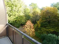 Balkon mit Blick ins Grüne