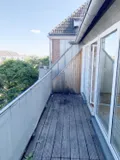 Balkon mit Abstellkammer