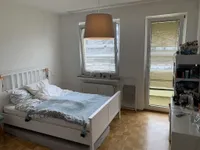 Schlafzimmer mit Balkon