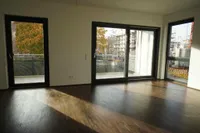 Blick zum Balkon