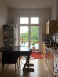 Küche mit Balkon