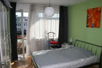 Schlafzimmer mit Balkon