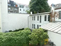 Blick aus dem Schlafzimmerfenster