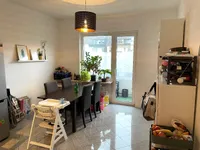 Küche mit Balkon