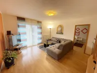 Wohnzimmer, Blick zum Schlafzimmer