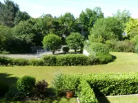 Balkonblick in der Sommerzeit