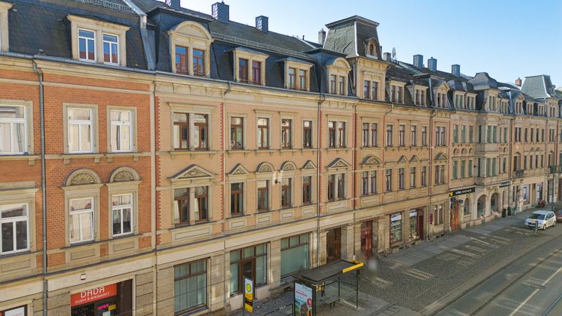 +++ Kapitalanlage mit Stil: Denkmalgesch&uuml;tzte 1-Zimmer-Eigentumswohnung mit Balkon in DD-Trachau +++