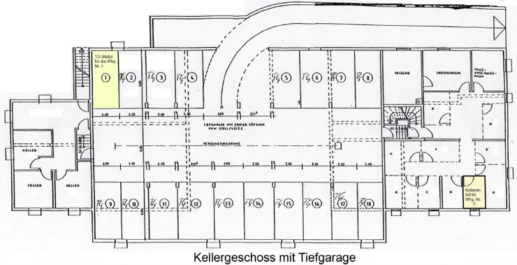 Grundriss Keller und TG