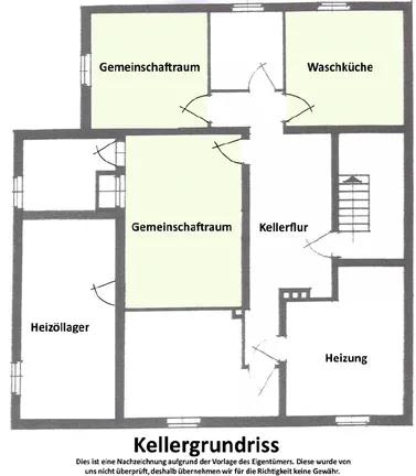 Grundriss Keller