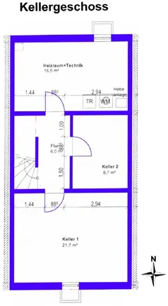 Grundriss Kellergeschoss