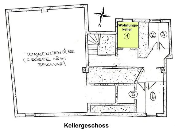 Grundriss Keller