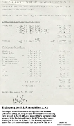 Wohnflächen-und Kubaturberechnung