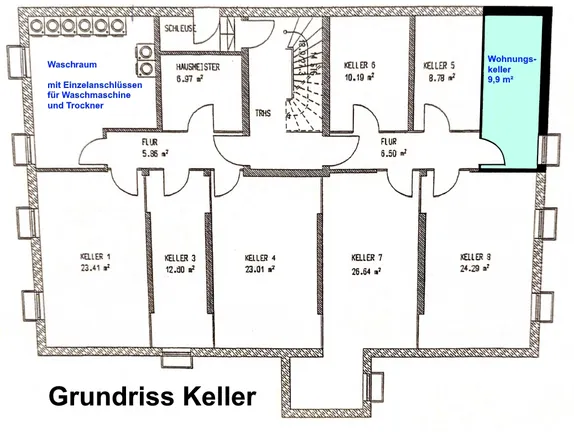 Grundriss Keller