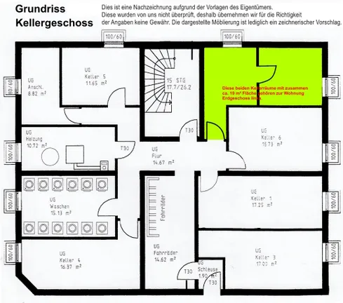 Grundriss Kellergeschoss