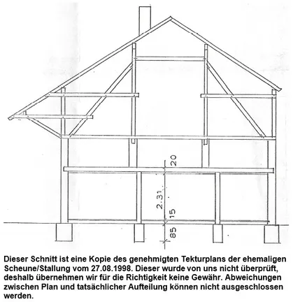 Schnitt Nebengebäude
