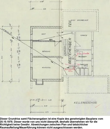 Grundriss Kellergeschoss