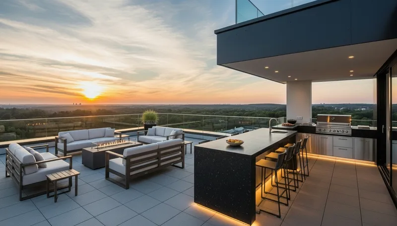 Exklusive 4-Zi. Penthouse-Whg. mit Dachterrasse