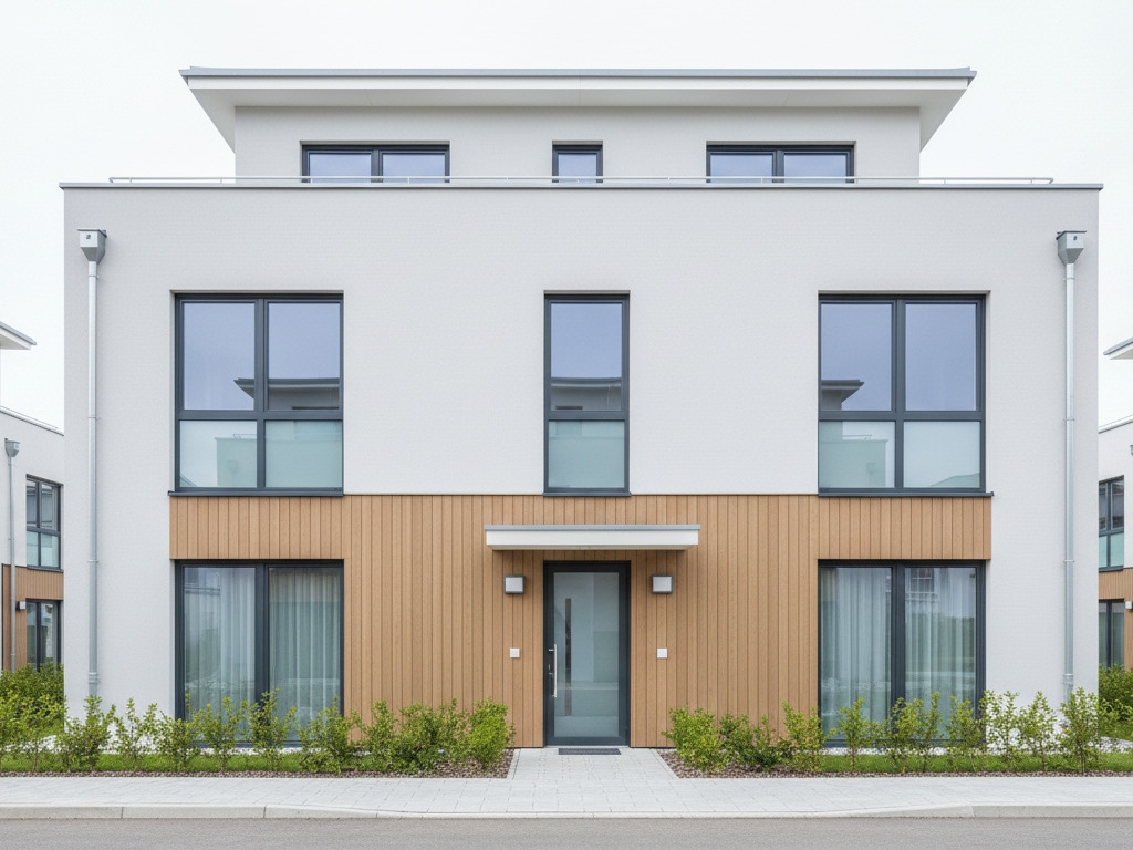 Wohnhaus mit Dachgeschosswohnung (KI-Visualisierung)
