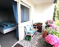 Zugang zum Balkon auch vom Schlafzimmer möglich