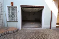 Blick auf Garage 
