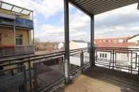 Blick vom Balkon