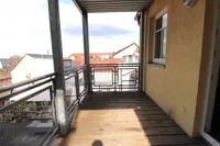 Blick vom Balkon