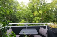 Frühstücken am Ostbalkon