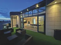 blick von dachterrasse
