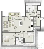 3034-PF Grundrissvariante mit 3tem Zimmer