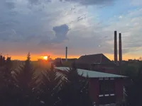 Aussicht aus dem Wohnzimmer (Abendsonne)