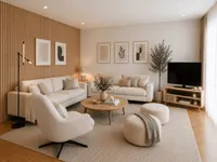 Wohnzimmer KI-visualisiert