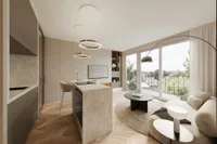 Visualisierung - Wohn- und Essbereich