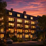 Außenansicht Dämmerung