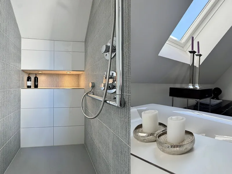 Das separate Badezimmer der Eltern