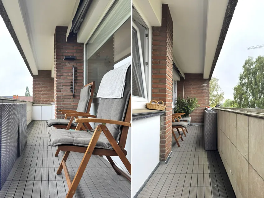 großer Balkon