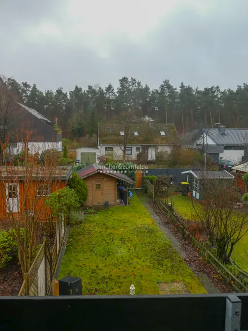 Ausblick aus dem Schlafzimmer