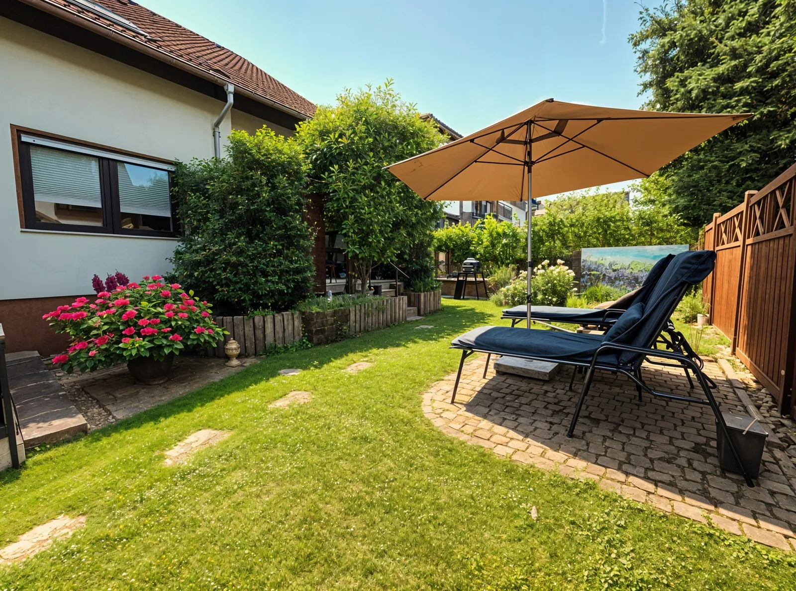 gepflegte, sonnige Haushälfte zentral & ruhig gelegen in Eschborn