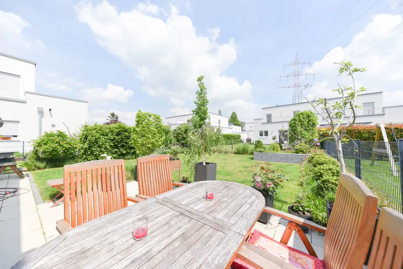 Sitzecke auf der Terrasse