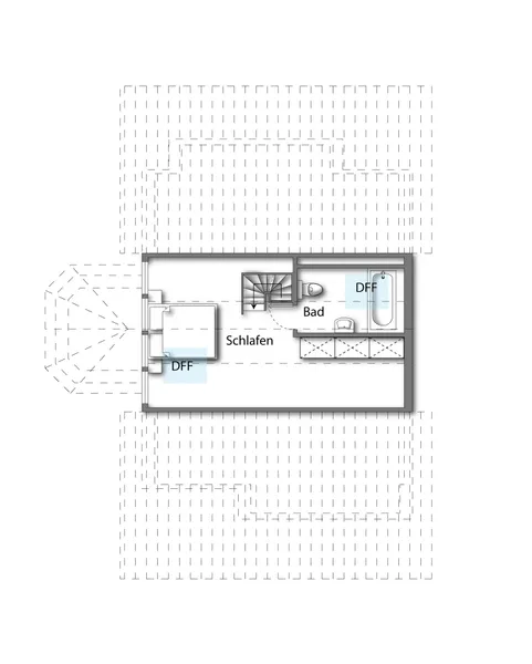 Grundriss obere Etage